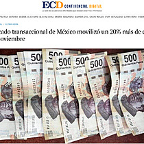 El mercado transaccional de Mxico moviliz un 20% ms de capital hasta noviembre